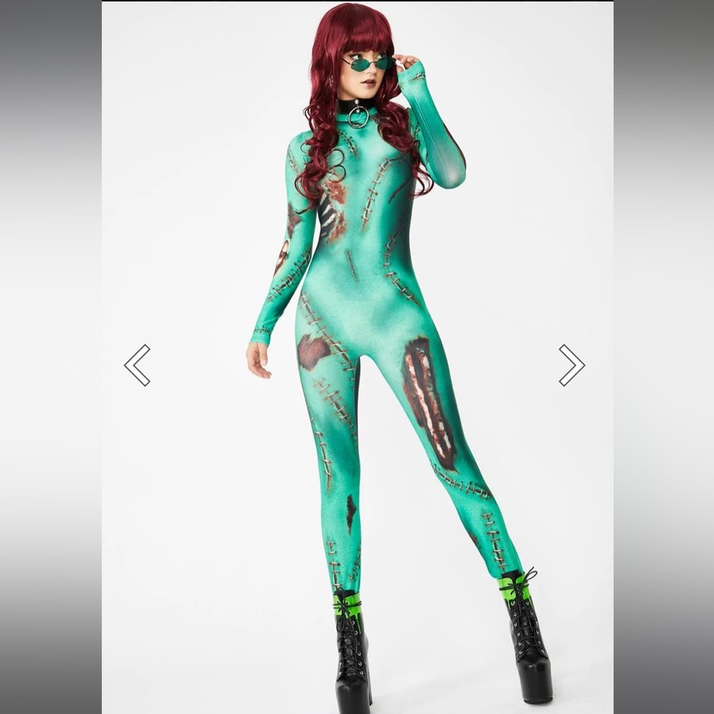 Zombie Bodysuit (monster inside me catsuit by DOLLSKILL)